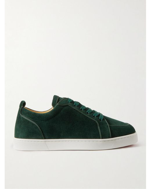 Christian Louboutin Rantulow Corduroy Sneakers in Green for Men Lyst UK