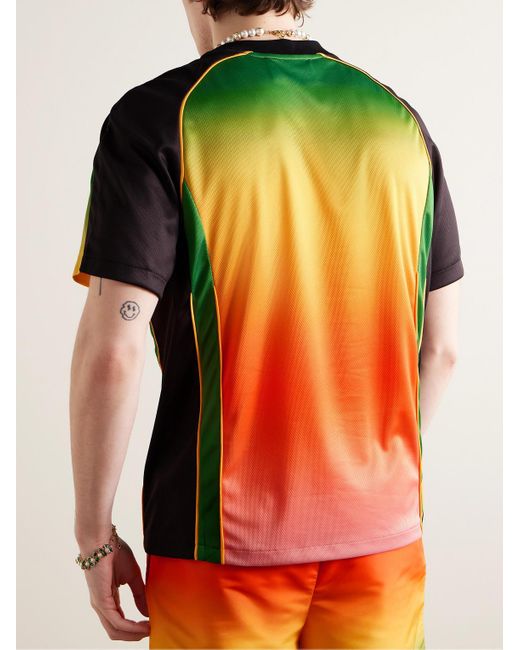 Casablancabrand Schmal geschnittenes T-Shirt aus Mesh mit Farbverlauf in Multicolor für Herren