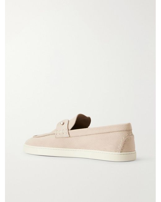 Christian Louboutin Natural Chambeliboat Full-Grain Nubuck Loafers for men