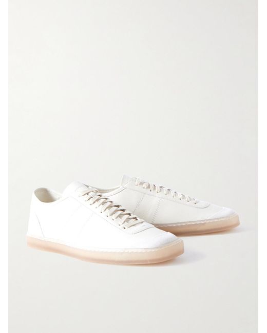 Lemaire Natural Suede-trimmed Leather Sneakers for men