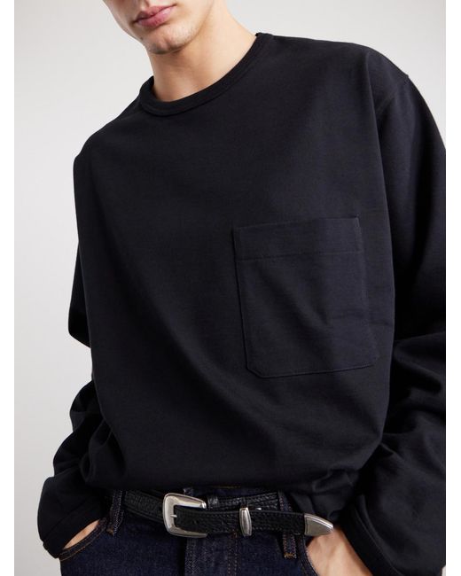 Lemaire Blue Cotton-Jersey T-Shirt for men