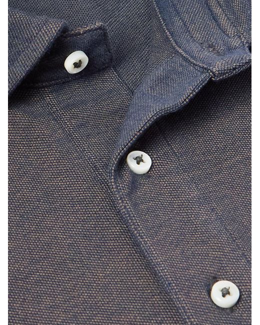 Sid Mashburn Blue Pima Cotton-Piqué Polo Shirt for men