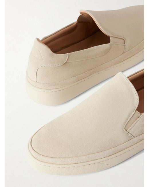 Mulo Natural Suede Slip-On Sneakers for men