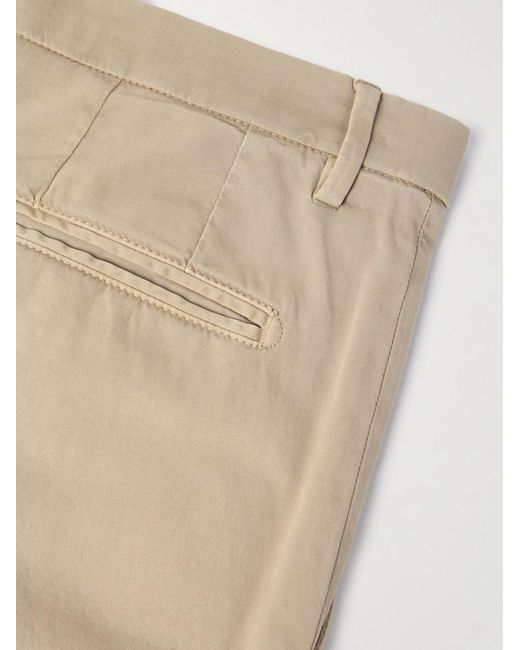 Boglioli Natural Slim-Fit Straight-Leg Stretch-Cotton Suit Trousers for men