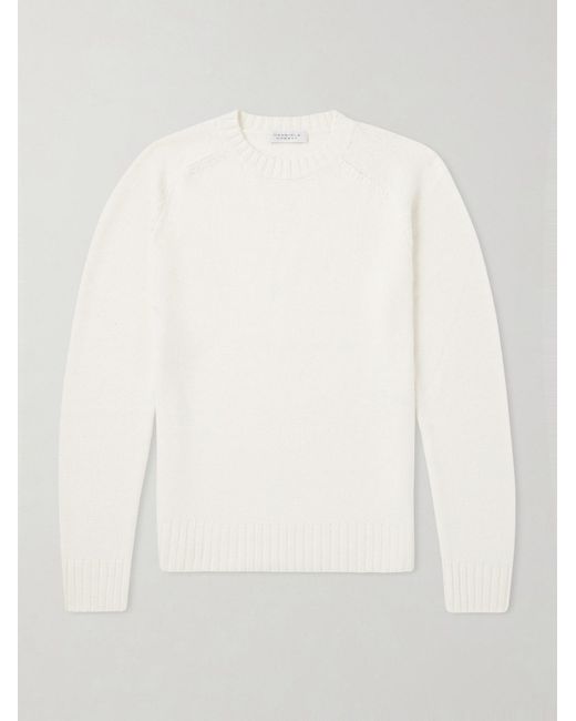 Gabriela Hearst White Norwich Cashmere Sweater for men