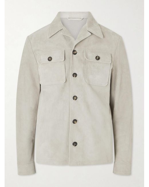 Eleventy Natural Suede Jacket for men