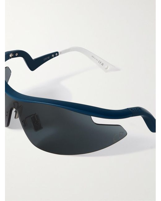 Dior Blue Runindior S1u Aviator Metal Sunglasses for men