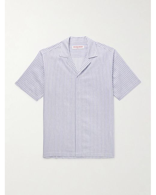 Camicia di Orlebar Brown in Purple da Uomo
