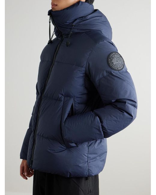 Canada Goose Blue Crofton Quilted Enduraluxe Down Jacket for men