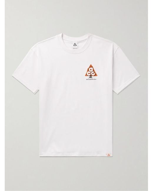 Nike White Acg Wildwood Printed Dri-fit T-shirt for men