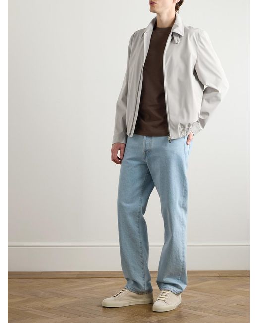 Brunello Cucinelli White Shell Blouson Jacket for men