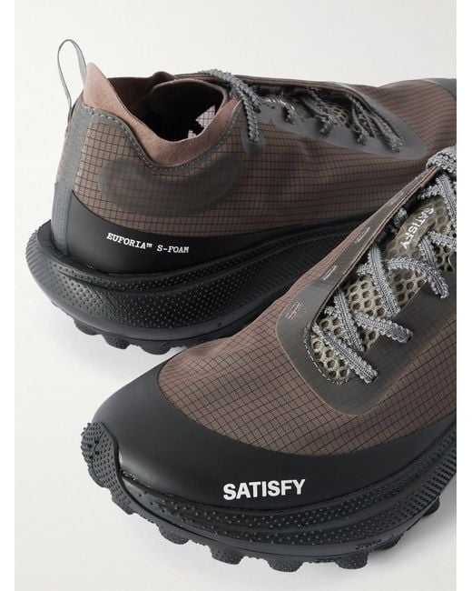 Satisfy Gray Therocker Rubber-Trimmed Rippy 66 Trail Running Sneakers for men