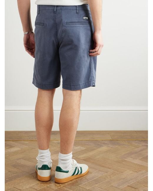 Vilebrequin Blue Ponche Straight-Leg Lyocell And Cotton-Blend Bermuda Shorts for men