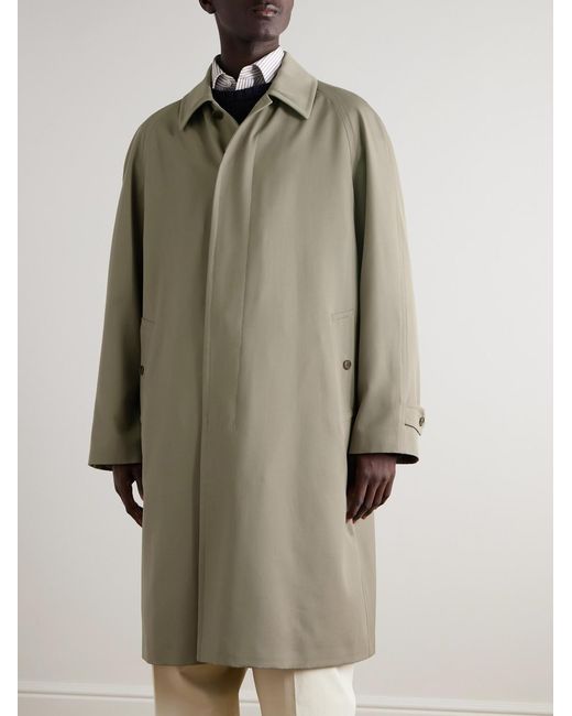 Dunhill Natural Super 130S Merino Wool-Twill Car Coat for men
