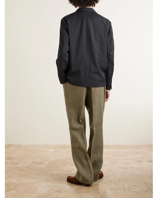 Barena Black Virgin Wool Overshirt for men