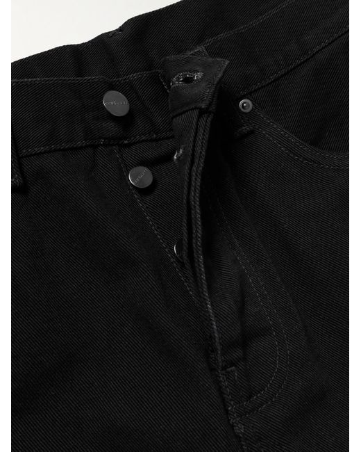 Carhartt Black Newel Tapered Logo-appliquéd Organic Jeans for men