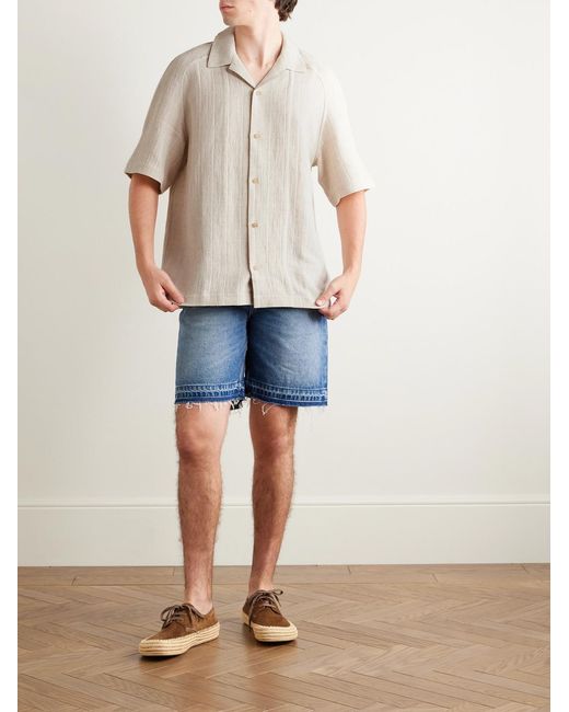 Jacquemus White Cotton-Linen Shirt for men