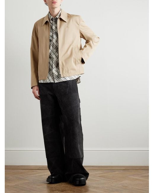 Burberry Natural Jacket With Collar for men