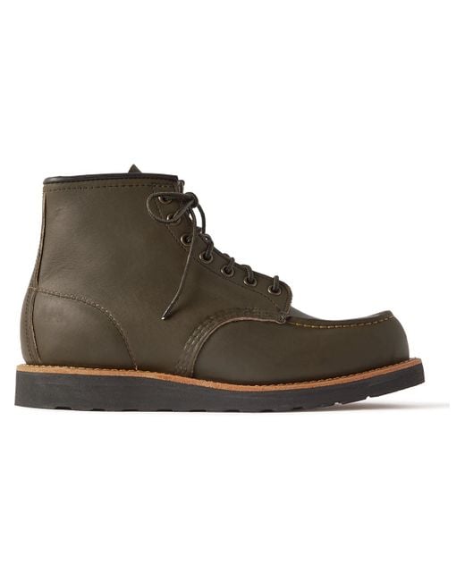 Red Wing Brown 8849 6-inch Classic Moc Leather Boots for men