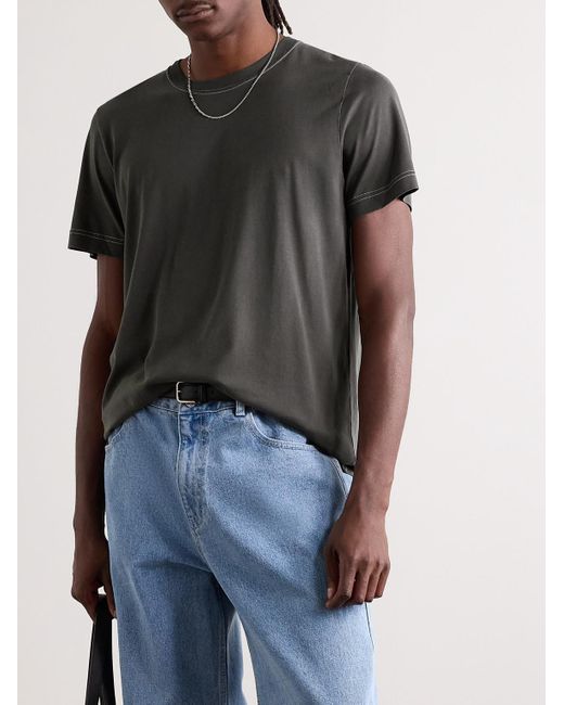 CDLP Black Lyocell And Pima Cotton-Blend Jersey T-Shirt for men