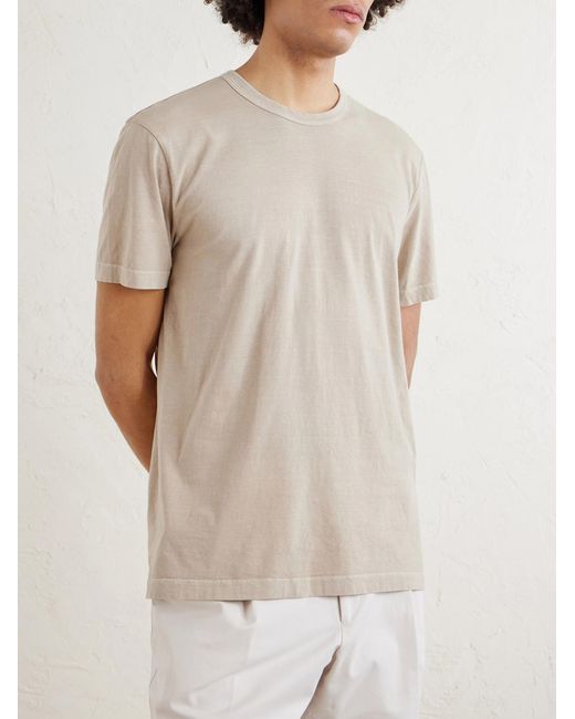 James Perse White Combed Cotton-Jersey T-Shirt for men
