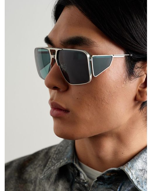 Jacques Marie Mage Green Rossi Assen Aviator-Style-Tone Sunglasses for men