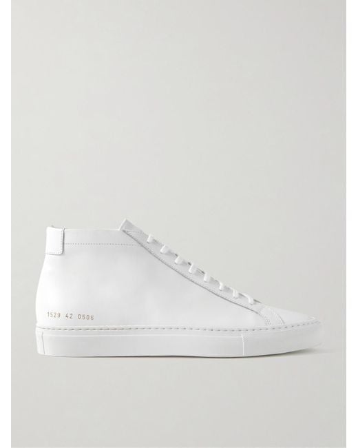 Common Projects White Original Achilles Leather High-top Sneakers for men