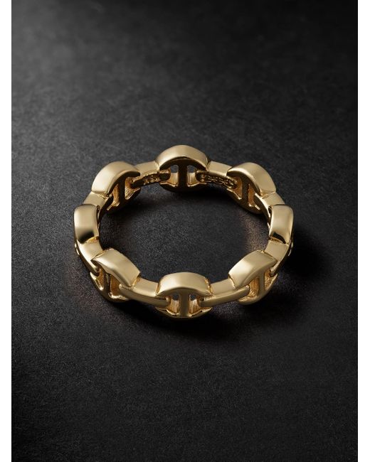 Hoorsenbuhs Black Dame Tri-Link 18-Karat Ring for men