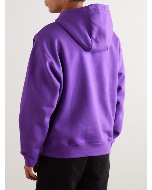 Nike Acg Tuff Logo embroidered Cotton blend Jersey Hoodie in