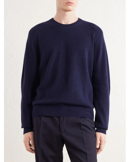 Ralph Lauren Blue Cashmere Sweater for men