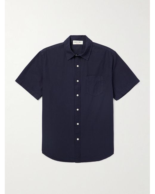 Alex Mill Mill Hemd aus Baumwollpopeline in Blue für Herren