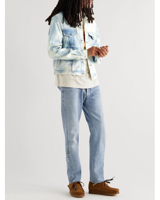 GALLERY DEPT. Blue Andy Distressed Denim Jacket for men