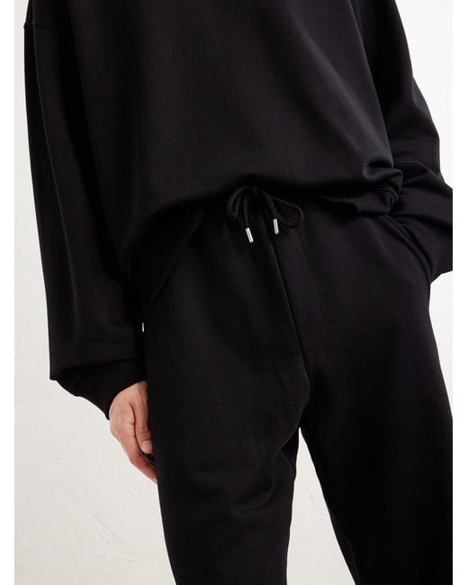 Dries Van Noten Blue Hamer Straight-Leg Cotton-Jersey Sweatpants for men
