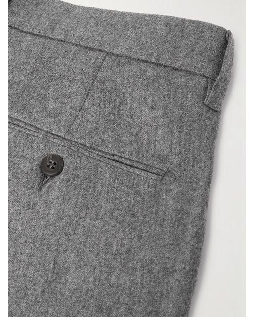 Eleventy Gerade geschnittene Hose aus einer Stretch-Woll-Kaschmirmischung in Gray für Herren