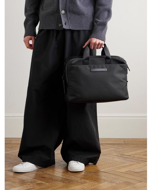 Horizn Studios Black Midtown Shell Briefcase for men