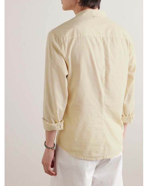 James Perse Standard Hemd aus Baumwolle in Natural für Herren