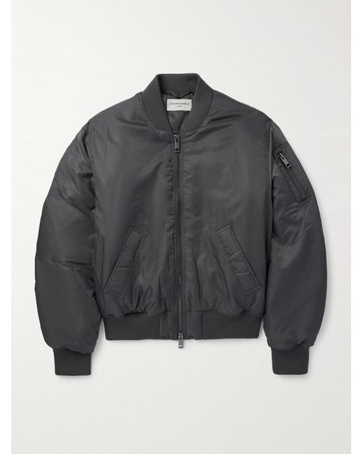Officine Generale Gray Javier Shell Bomber Jacket for men