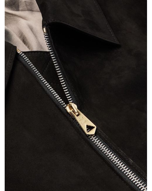 Paul Smith Black Suede Blouson Jacket for men