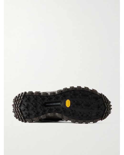 Rick Owens Brown Moncler Trailgrip Megalace® Leather And Rubber Sneakers for men