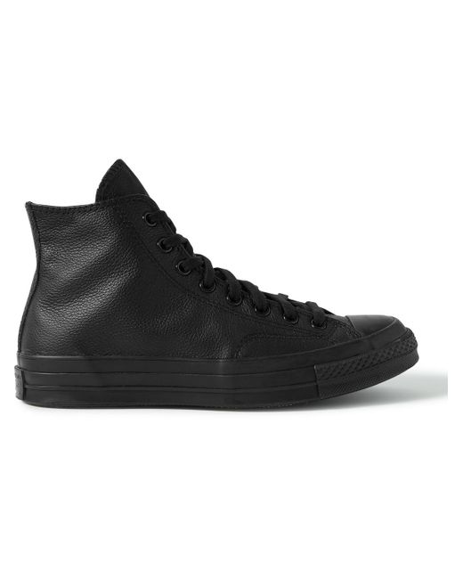 Converse Chuck 70 Fullgrain Leather Hightop Sneakers in Black for Men