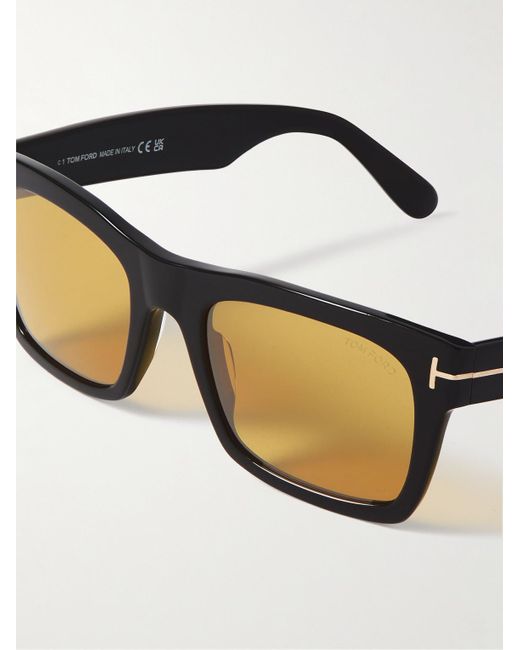 Tom Ford Nico Sonnenbrille mit eckigem Rahmen aus Azetat in Black für Herren