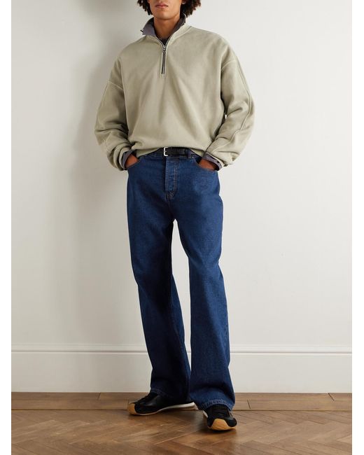 AMI Blue Wide-Leg Jeans for men