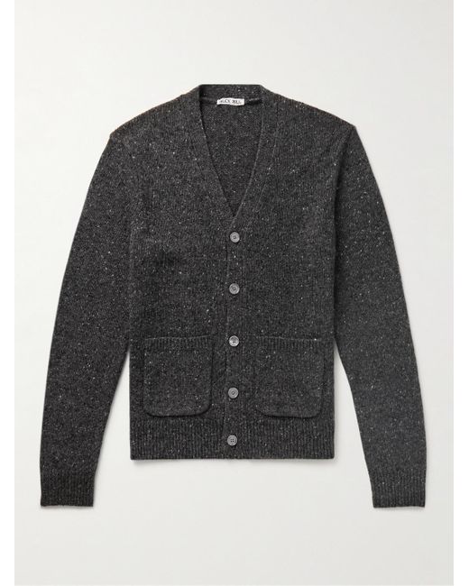 Alex Mill Gray Donegal Merino Wool-blend Cardigan for men