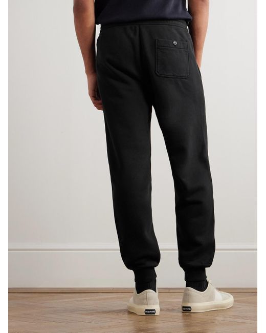 Tom Ford Schmal zulaufende Jogginghose aus Baumwoll-Jersey in Black für Herren