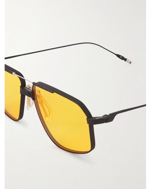 Jacques Marie Mage Yellow Jagger Aviator-style Titanium Sunglasses for men