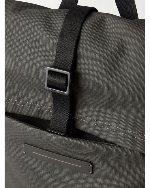 Horizn Studios Gray Sofo Rolltop X Waxed Cotton-Canvas Backpack for men