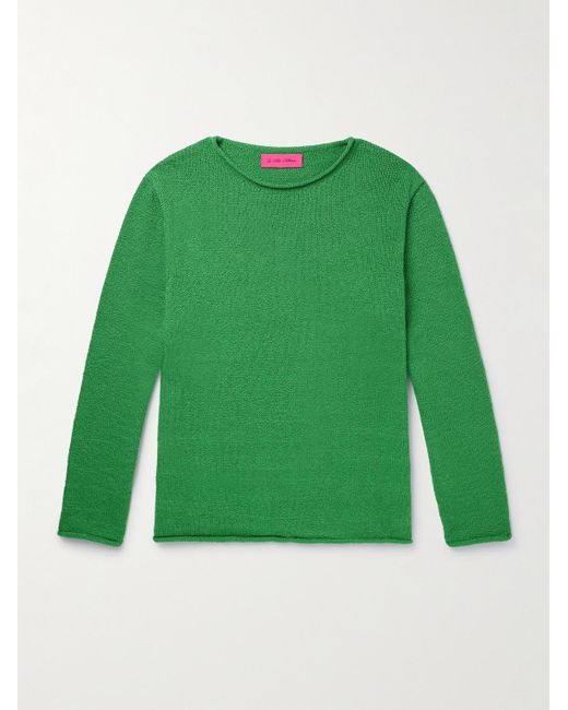 The Elder Statesman Green Nora Cotton Sweater for men