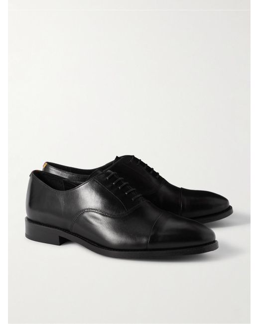 Paul Smith Black Bari Leather Oxford Shoes for men