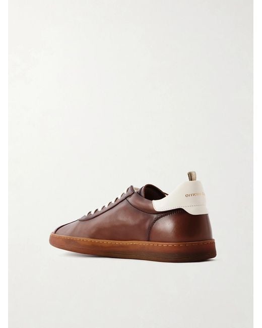 Officine Creative Brown Ginnasio 003 Leather Sneakers for men
