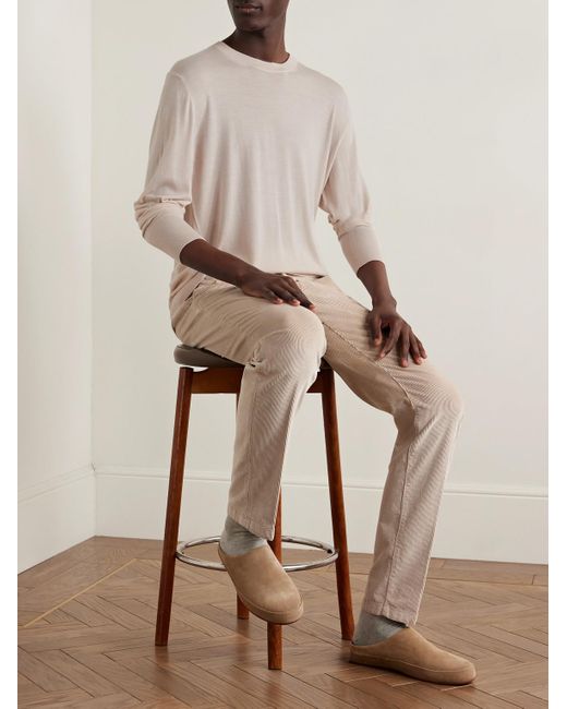 Eleventy Natural Slim-fit Wool Sweater for men